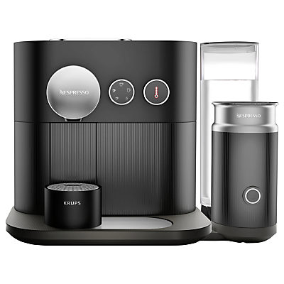 Nespresso Expert Coffee Machine with Aeroccino by KRUPS, Matt Black Nespresso Expert Coffee Machine with Aeroccino by KRUPS, Matt Black